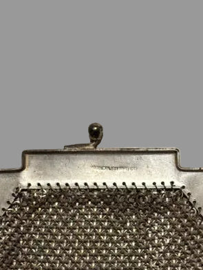 Antique Art Deco Glass Micro Beaded Victorian Purse Fringe Handbag