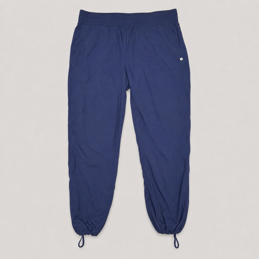 Lululemon Dance Studio Mid-Rise Pant True Navy Blue Cinch Hem Track Size 12