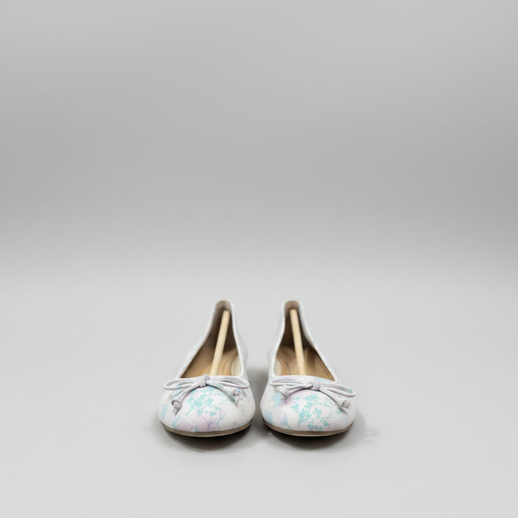 Vionic Callisto Botanical Ballet Flats Ivory Floral Size 6 M NWB