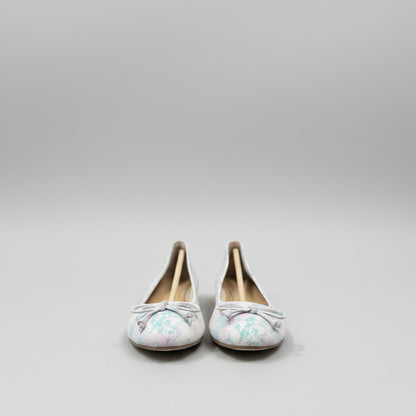 Vionic Callisto Botanical Ballet Flats Ivory Floral Size 6 M NWB