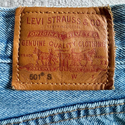 Levi Strauss & Co. label on a denim fabric background