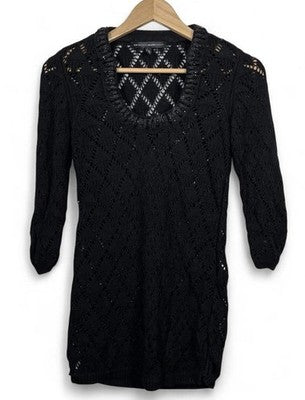 White House Black Market Túnica elástica con adornos y diseño novedoso WHBM – Talla Grande