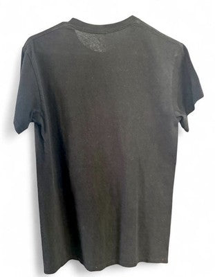 Vintage NIRVANA Style Faded Black T-shirt Smiley Face Distressed - Size S
