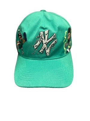 VØID VoidReinc Rock Lee Naruto Gorra Béisbol Verde Bordada Personalizada NY Yankees Edición Limitada