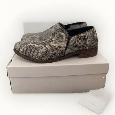 TOMS Shaye Low Bootie Women’s Snakeskin Embossed Slip-On Ankle Boots Size 8