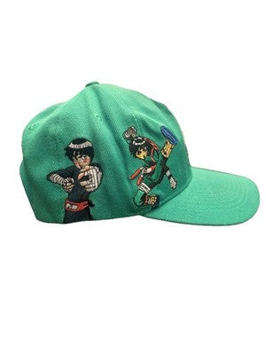 VØID VoidReinc Rock Lee Naruto Gorra Béisbol Verde Bordada Personalizada NY Yankees Edición Limitada