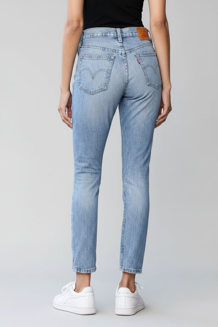 Levi’s 501 S Skinny High Rise Jeans 100% Cotton "Can't Touch This" Wash Women's 27x30