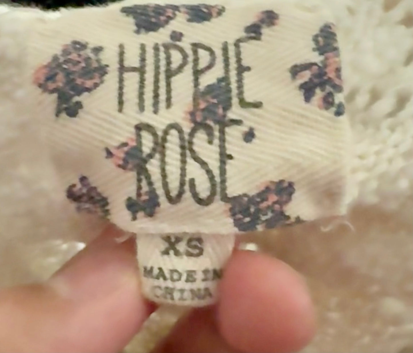 Hippie Rose Boho Open Knit Tie-Front Sweater Vest XS