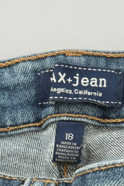 Wax Jean Plus Size 18 Blue Distressed Skinny Jeans ✨ Ultimate Comfort Stretch