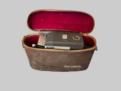 Vintage Crown 8mm Movie Camera Kit w/ Pistol Grip Case JAPAN