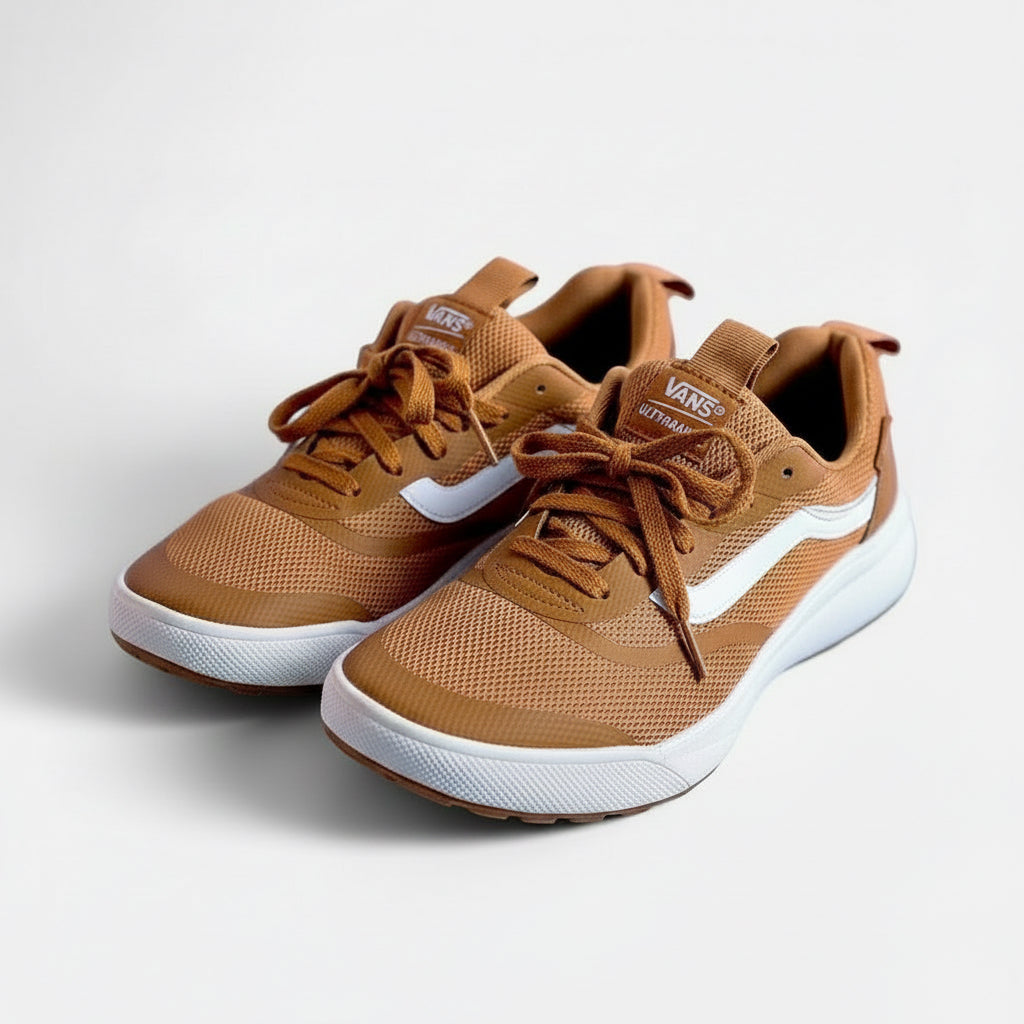 Vans UltraRange EXO SE Sneakers Cream/Orange Lightweight Comfort M 8 / W 9.5