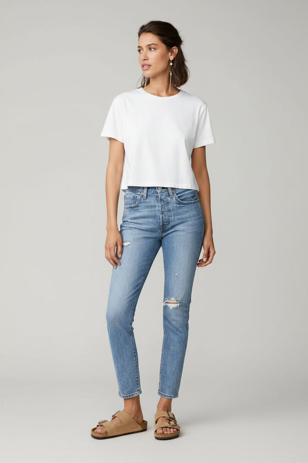 Levi’s 501 S Skinny High Rise Jeans 100% Cotton "Can't Touch This" Wash Women's 27x30