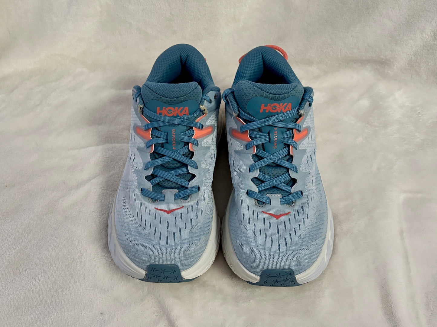HOKA ONE Gaviota 4 Running Shoes – Size 9 B – Blue Fog/Plein Air