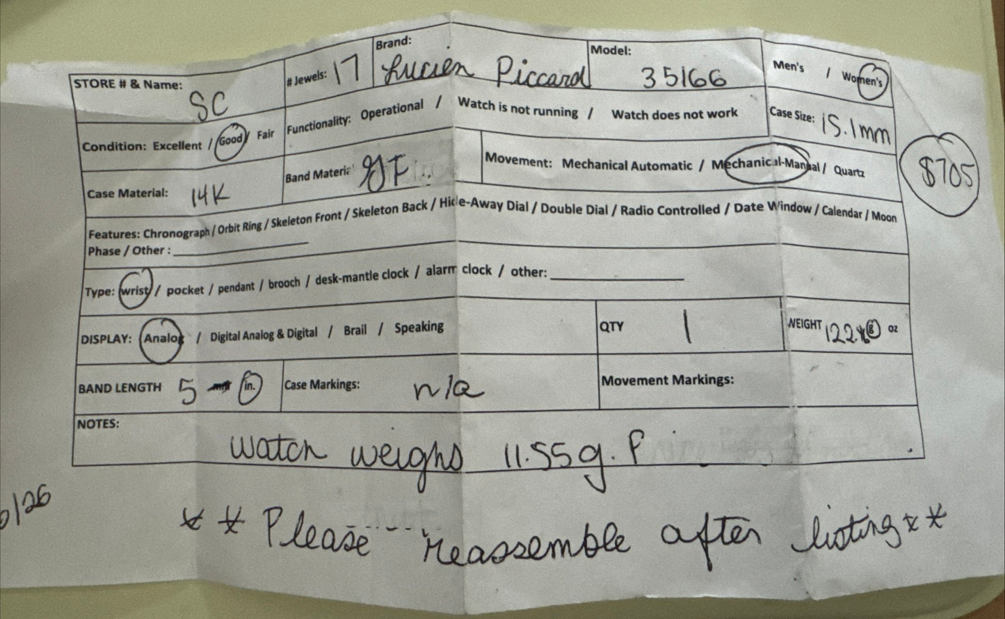 Product label with specifications and notes on a white background