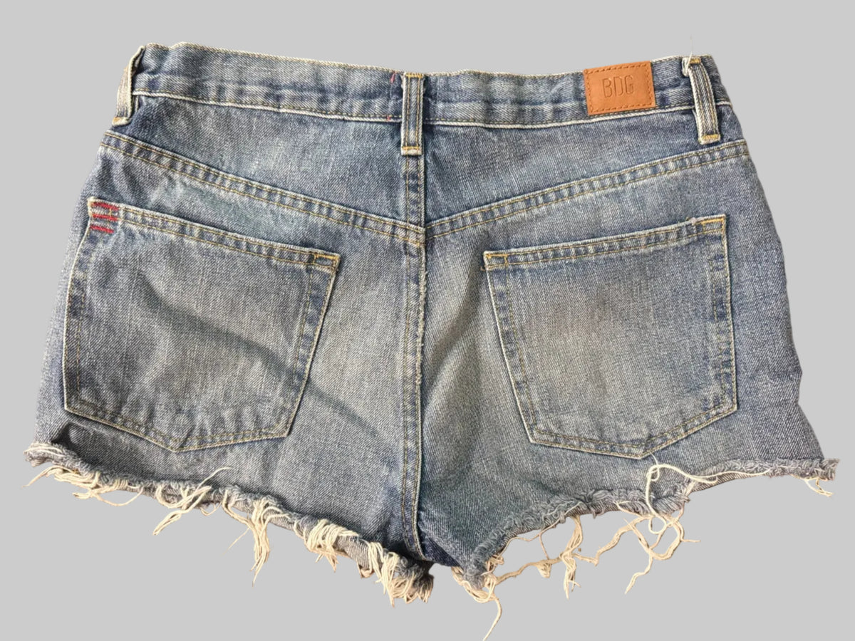 BDG Urban Outfitters Boyfriend Low-Rise Denim Shorts Button Fly 27