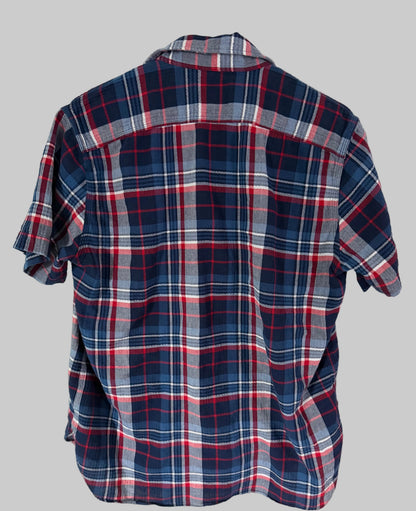 Polo Ralph Lauren Heritage Blue Red Plaid Button-Down Shirt Men’s M