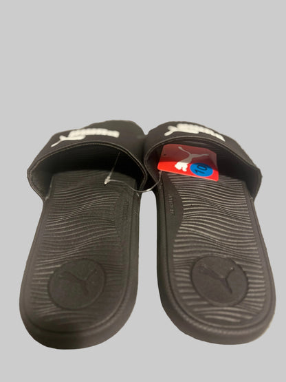 PUMA Cool Cat 2.0 Women's Slides Sandals Black White 389108 15 Size US 10 / UK 8