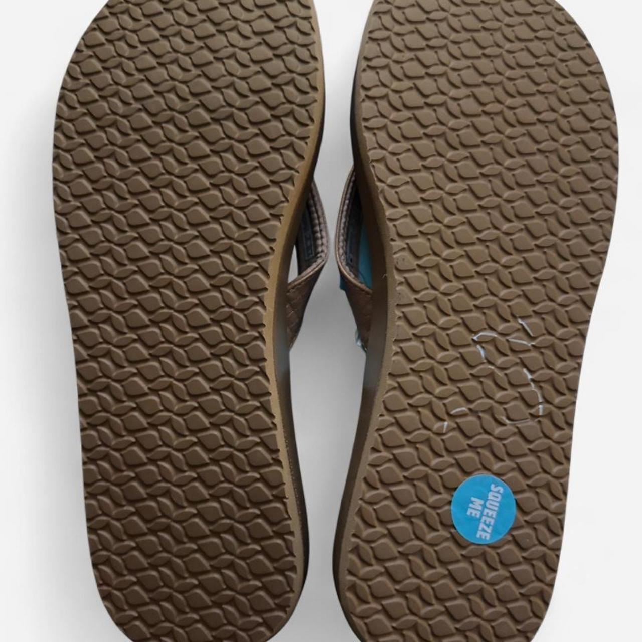 Reef Mia Sassy Thong Flip-Flop Sandals Copper Croc - Women's Size 8