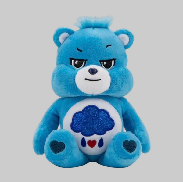 Care Bears Grumpy Bear Glitter Belly Peluche 9" Azul NWT Coleccionable